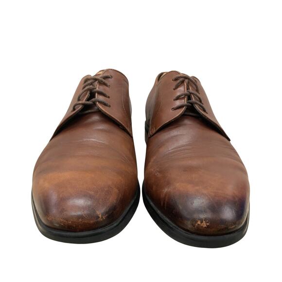 To Boot New York Adam Derrick Mens 10 Brown Leather Derby Dress Shoes Classic main image 4